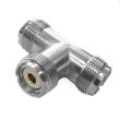 ВЧ переходник UHF-серии типа SO-239, тройник (T-adapter) U-522