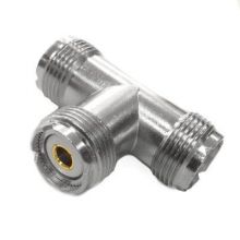 ВЧ переходник UHF-серии типа SO-239, тройник (T-adapter) U-522